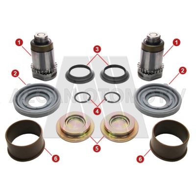 JUEGO DE REPARACION MORDAZA IZQUIERDA TRASERA