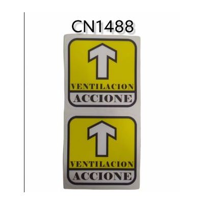 CALCOMANIA VENTILACION - ACCIONE