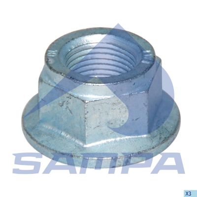 TUERCA HEXAGONAL BRIDA M18 X 15 MM