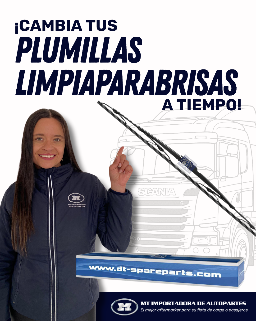 Cambiar las plumillas de tu camión Scania (y otros vehículos) a tiempo: una práctica clave para conducir con seguridad en temporada de lluvias